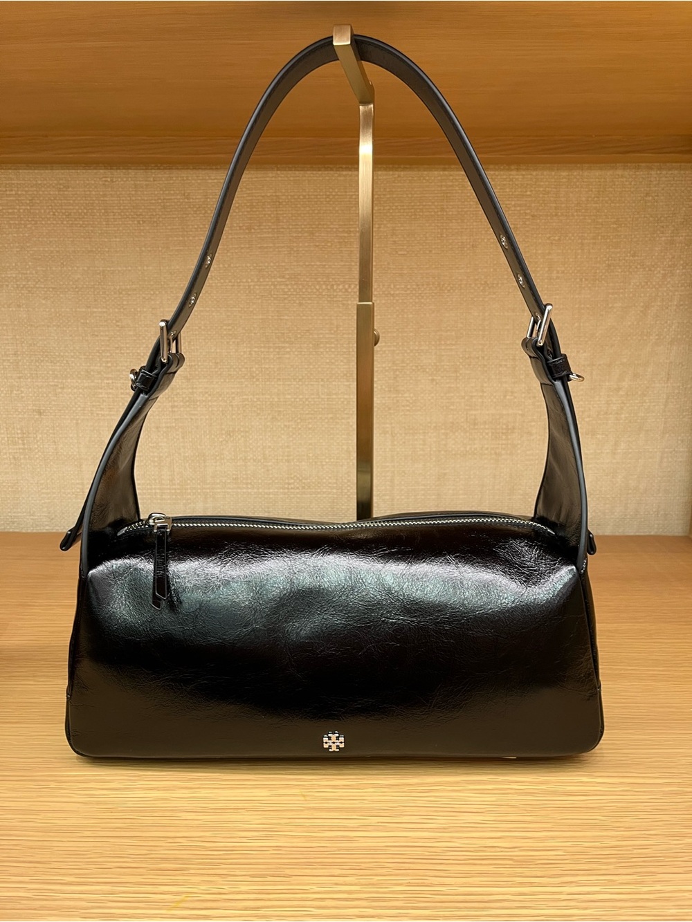 Tory Burch Black Leather Shoulder Bag NWT